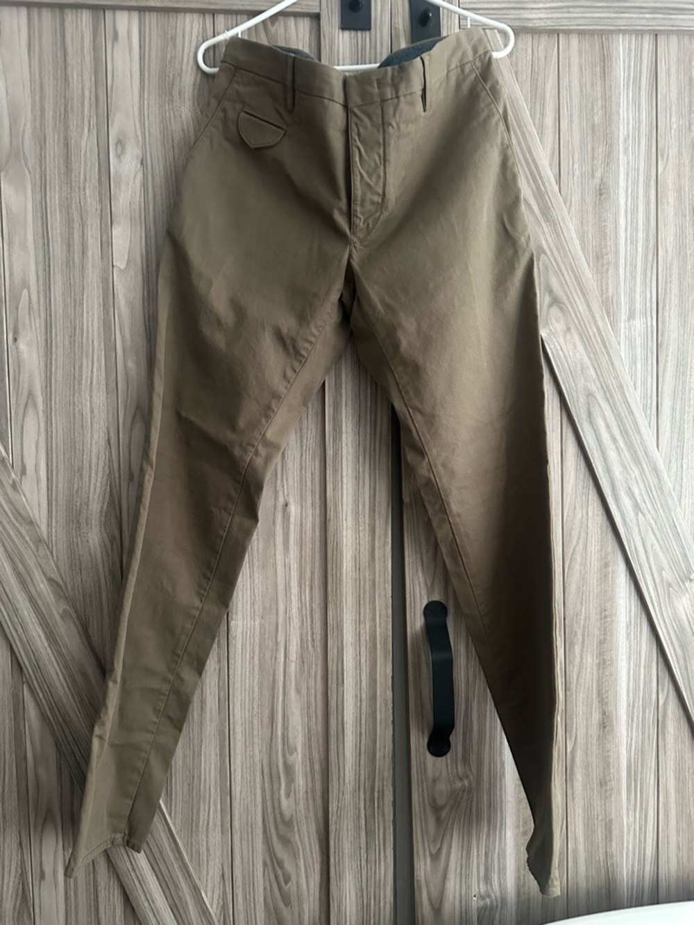 Incotex Olive Green Slim Chinos